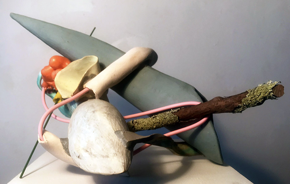 Clutches   mixed media, 20 x 16 x 11&quot;, 2018