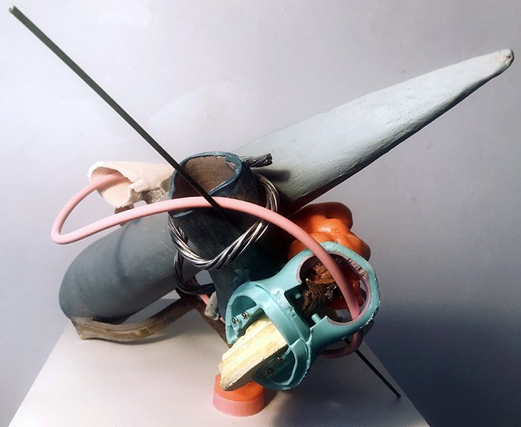 Clutches   mixed media, 20 x 16 x 11&quot;, 2018