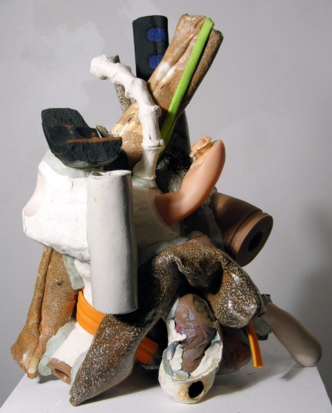 Fossil Bamboo   mixed media, 15 x 12 x 10&quot;, 2018